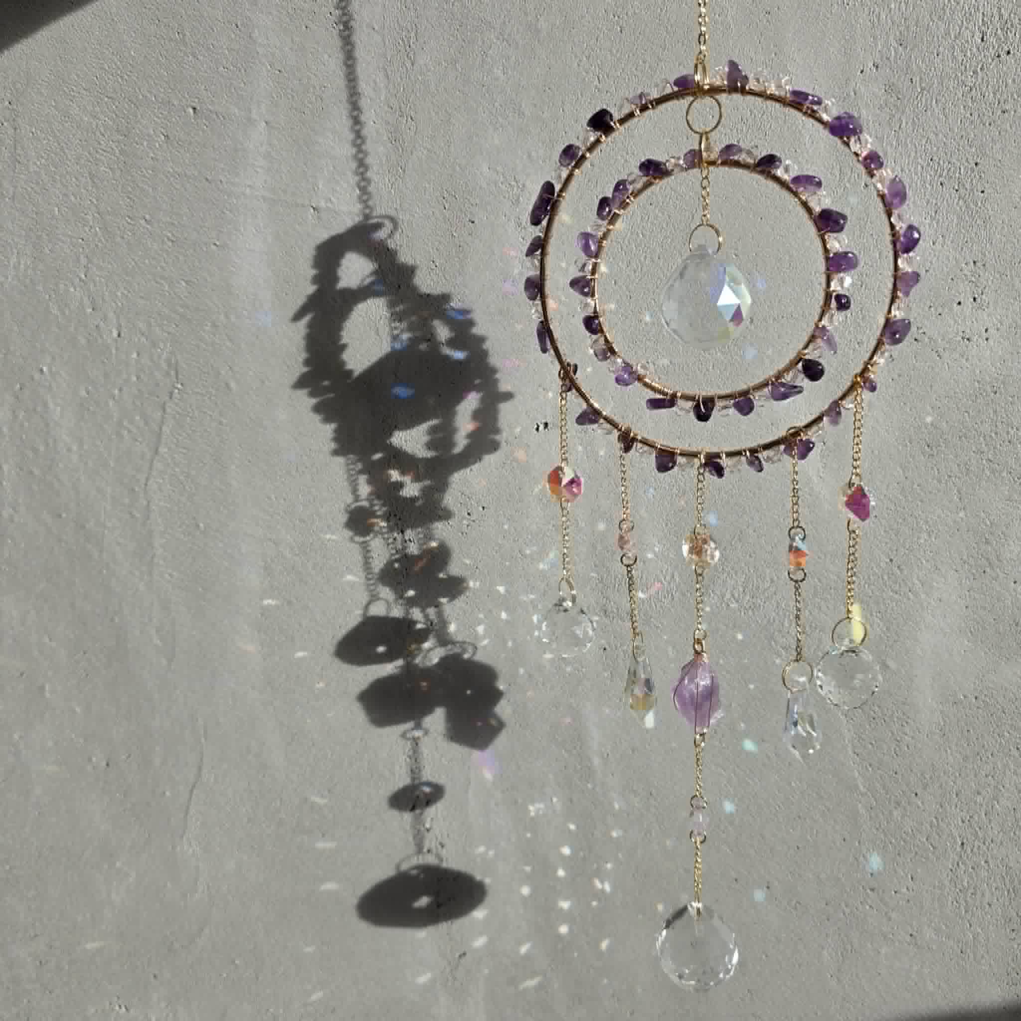Calm & Peace Double Hoop Suncatcher