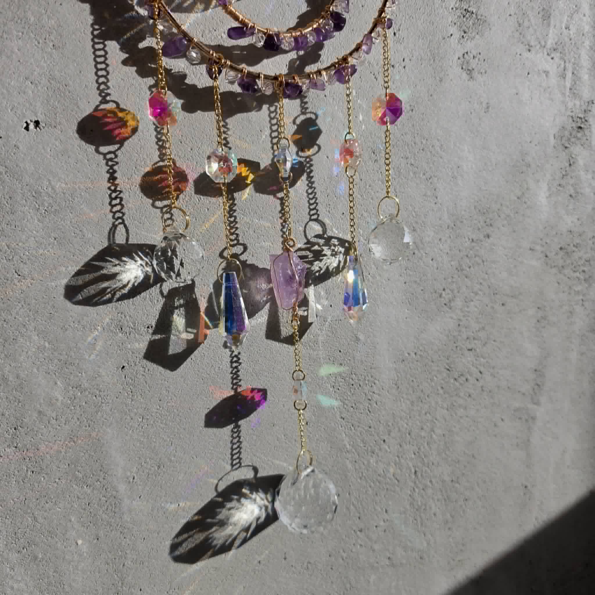 Calm & Peace Double Hoop Suncatcher
