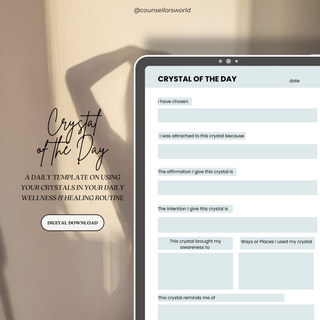 DAILY CRYSTAL DIARY MINIMALIST PLANNER