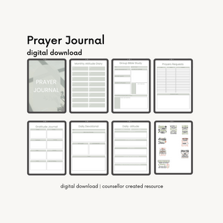 PRAYER JOURNAL & STICKERS BUNDLE