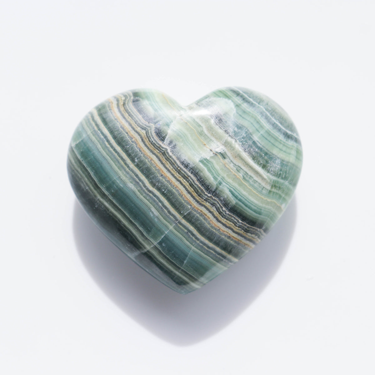 Green Calcite Heart #1
