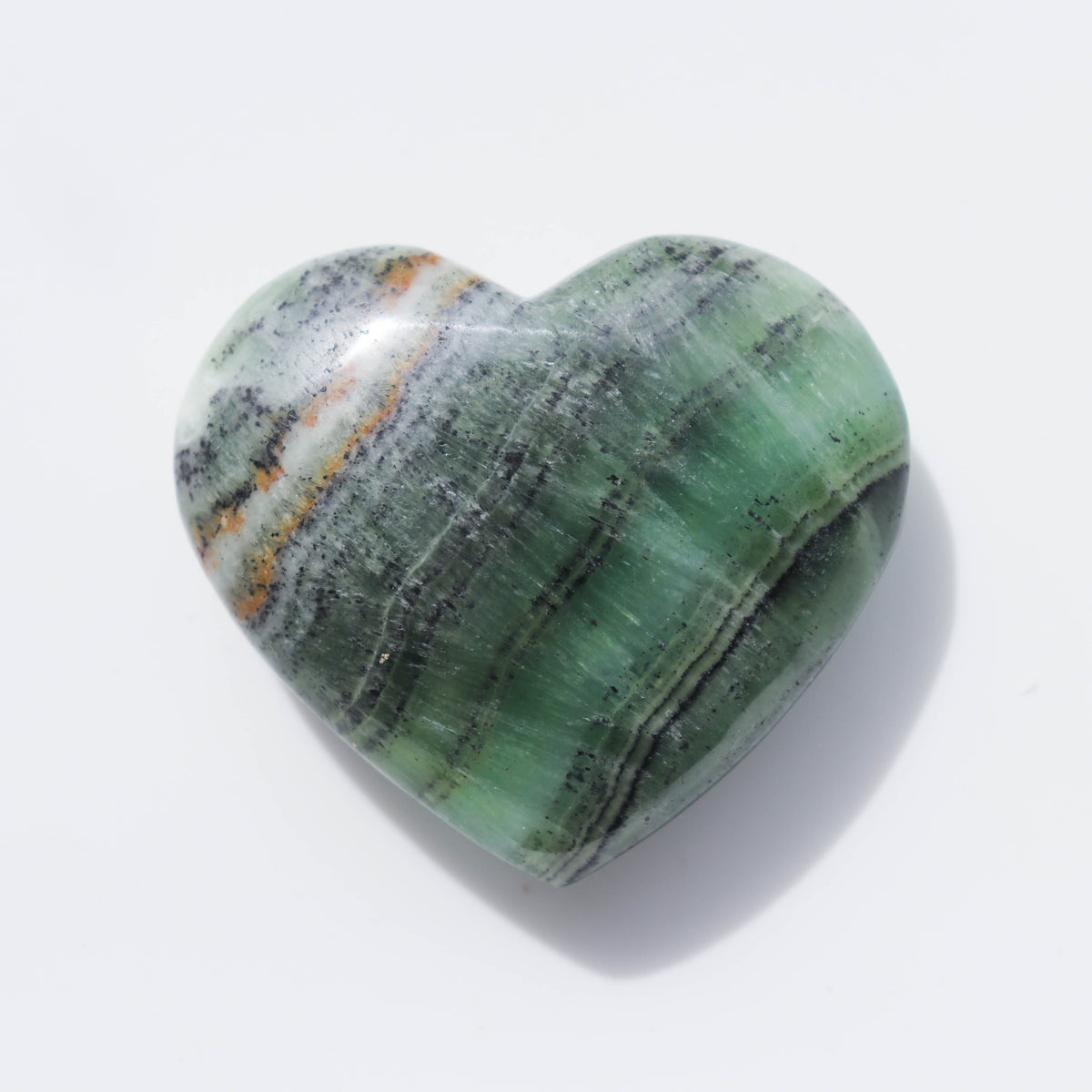 Green Calcite Heart #2