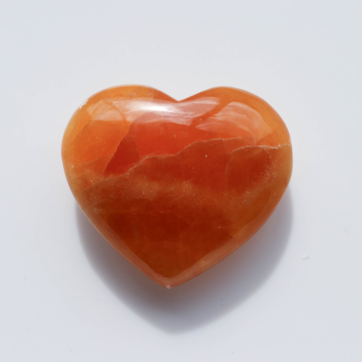 Honey Calcite Heart #1
