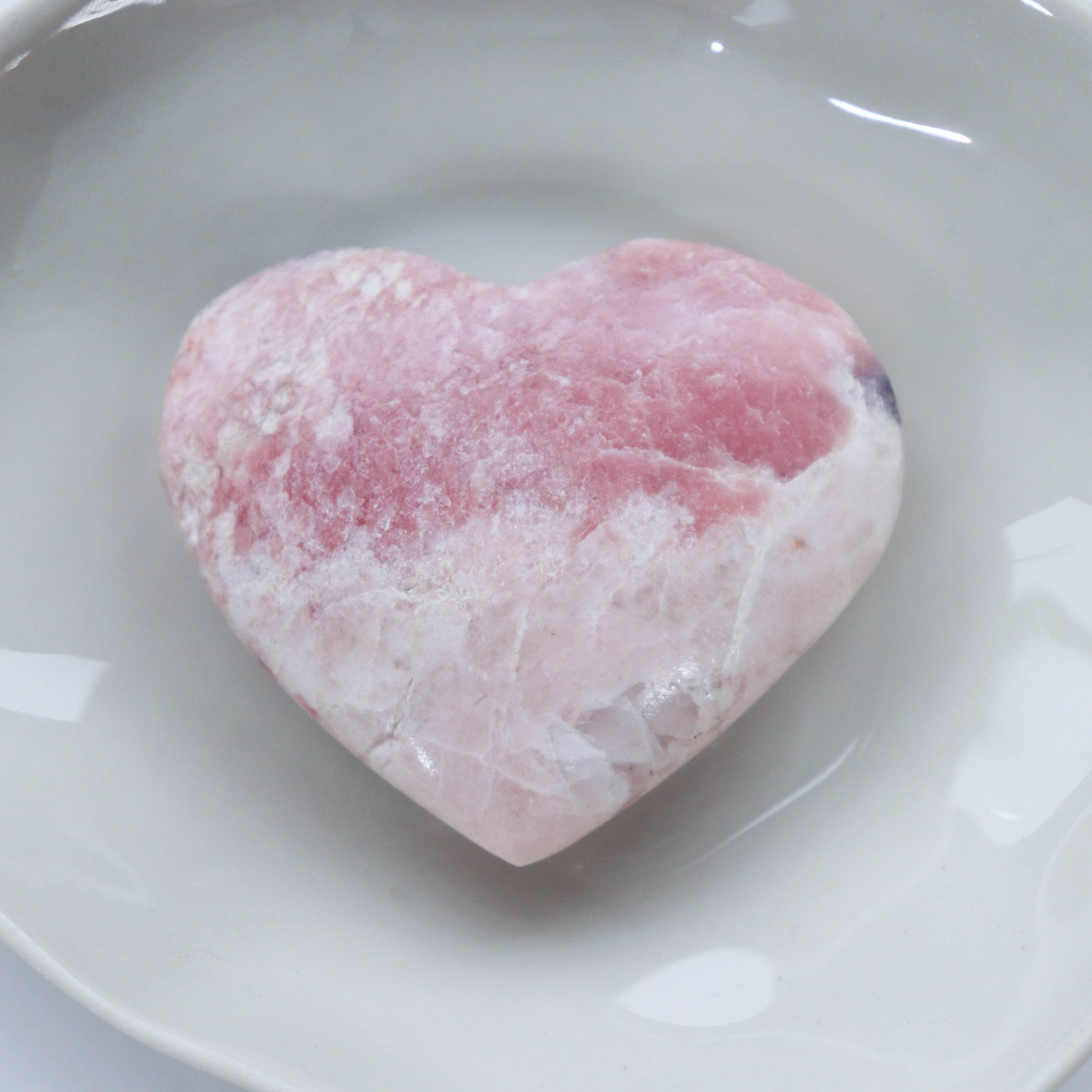 Pink Petalite Heart #58