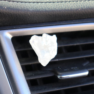 Clear Quartz Crystal Car Clip
