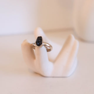 Black Tourmaline Ring Size 6