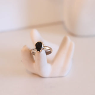 Black Tourmaline Ring Size 7 #2