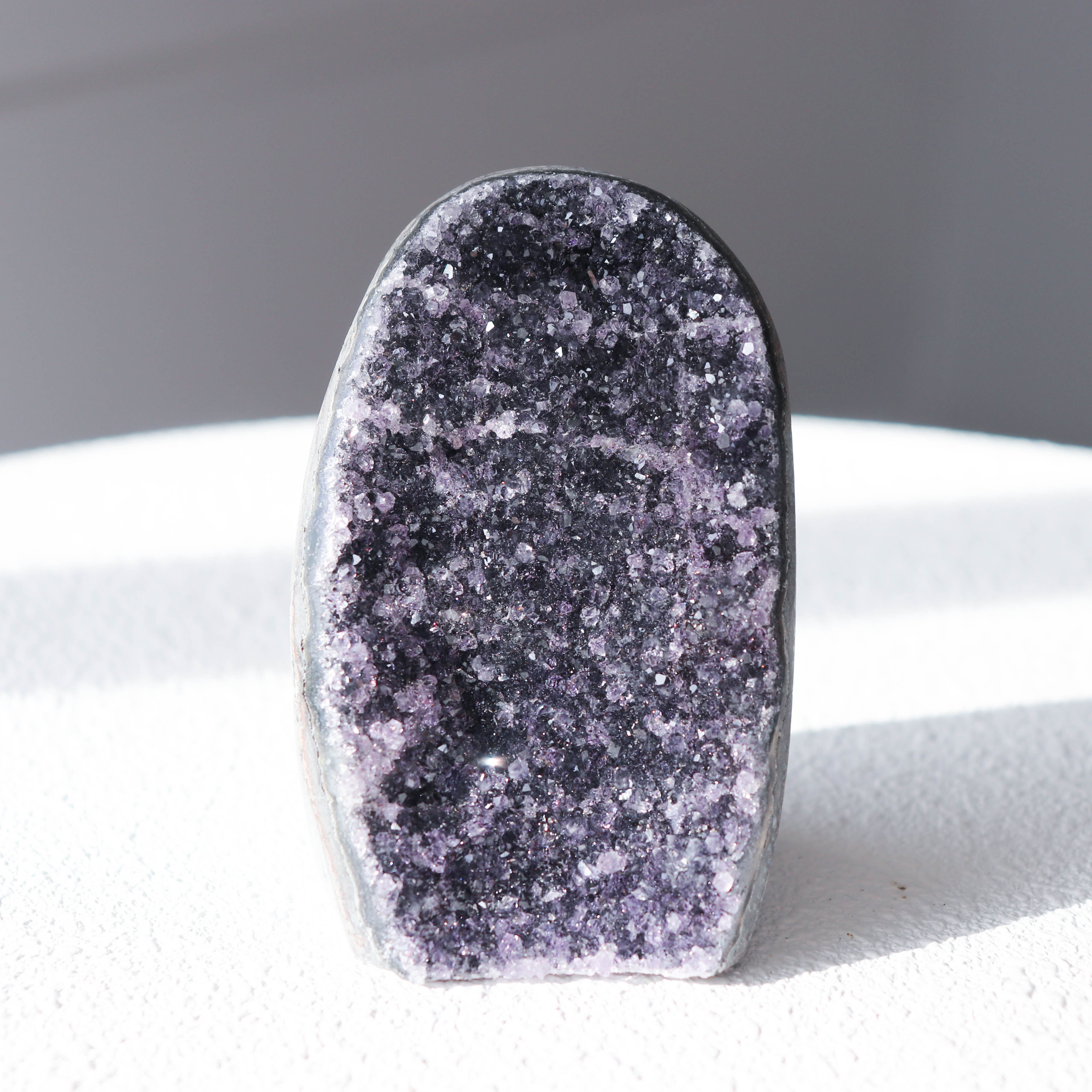 A Black Amethyst Cut Base #64
