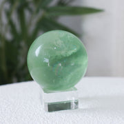 Apple Green Fluorite Sphere #160