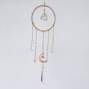 Magical Clear Quartz Suncatcher Hoop