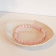 Rose Quartz 6mm Beaded Bracelet