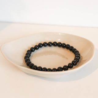 Black Obsidian 6mm Beaded Bracelet