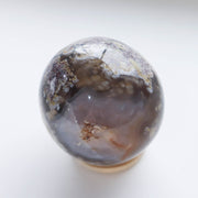 Scenic Moss Agate Sphere #1c