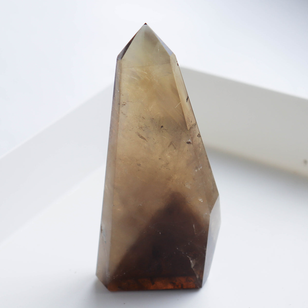 Natural Citrine Smoky Tower #1q