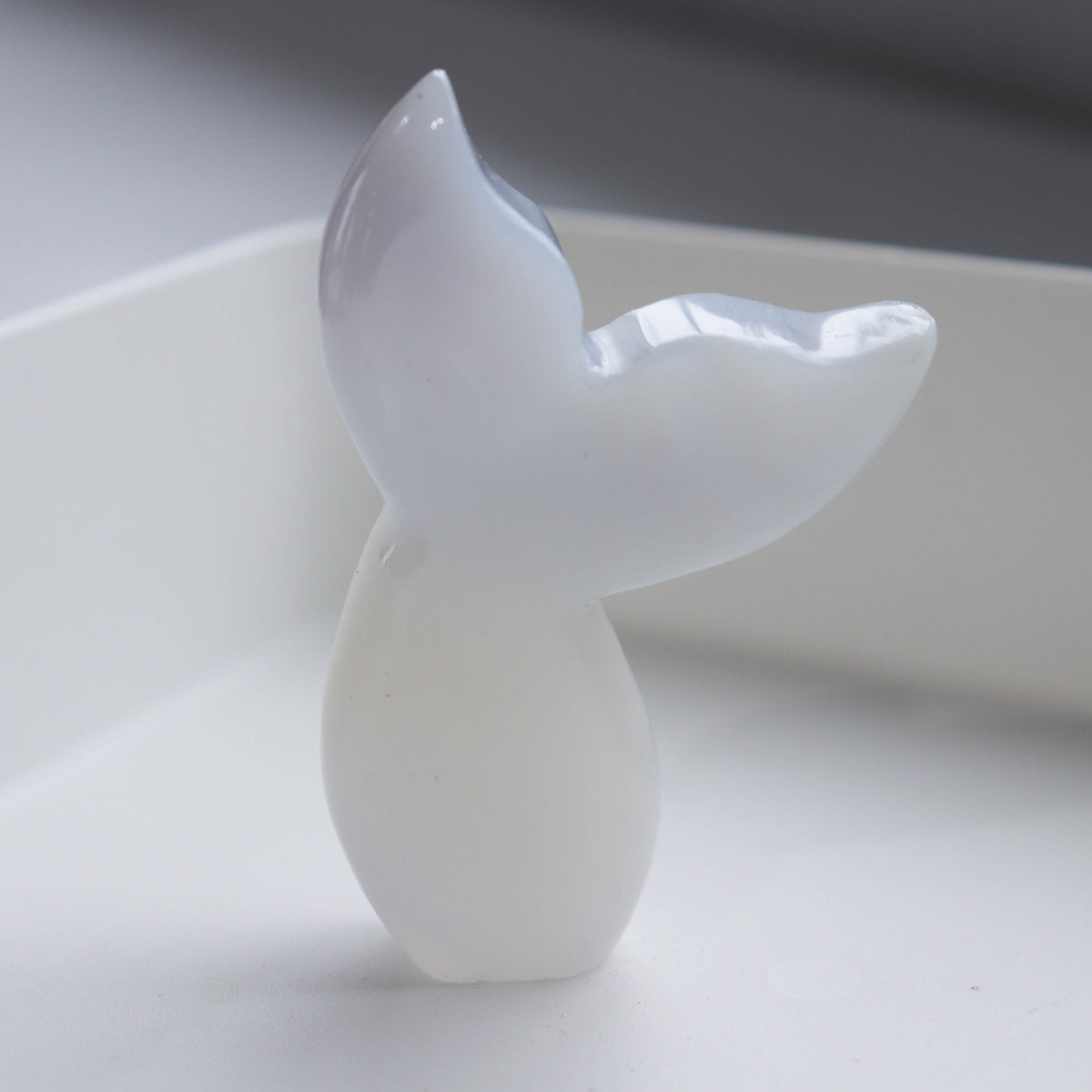 Blue Chalcedony Whale Tail #1