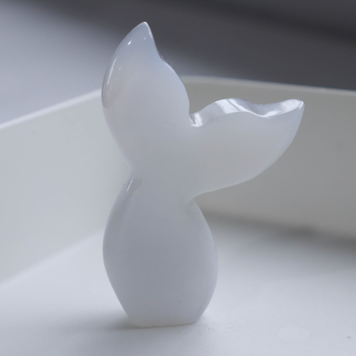 Blue Chalcedony Whale Tail #2