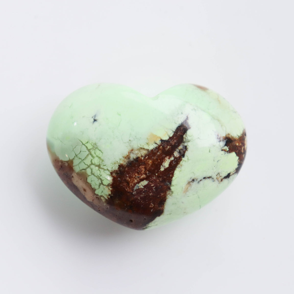 Lemon Chrysoprase Puffy Heart #2