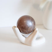 Sunstone Moonstone Blue Flash Sphere #4