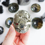 A Grade Pyrite Druzy Palm #1