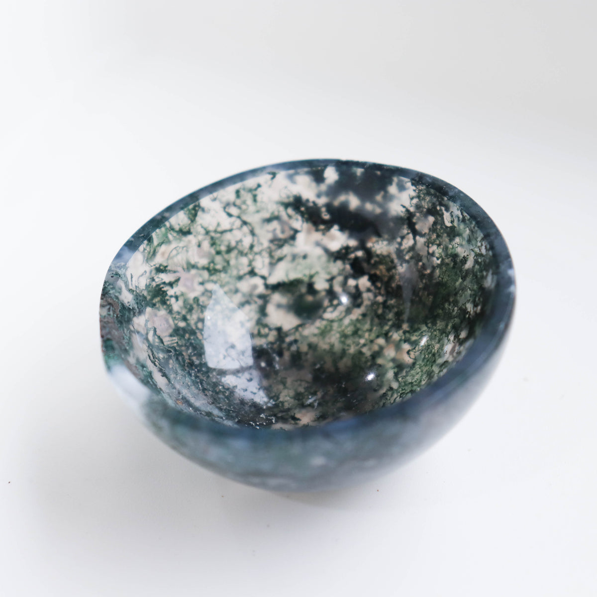 Moss Agate 2.5inch Bowl #2