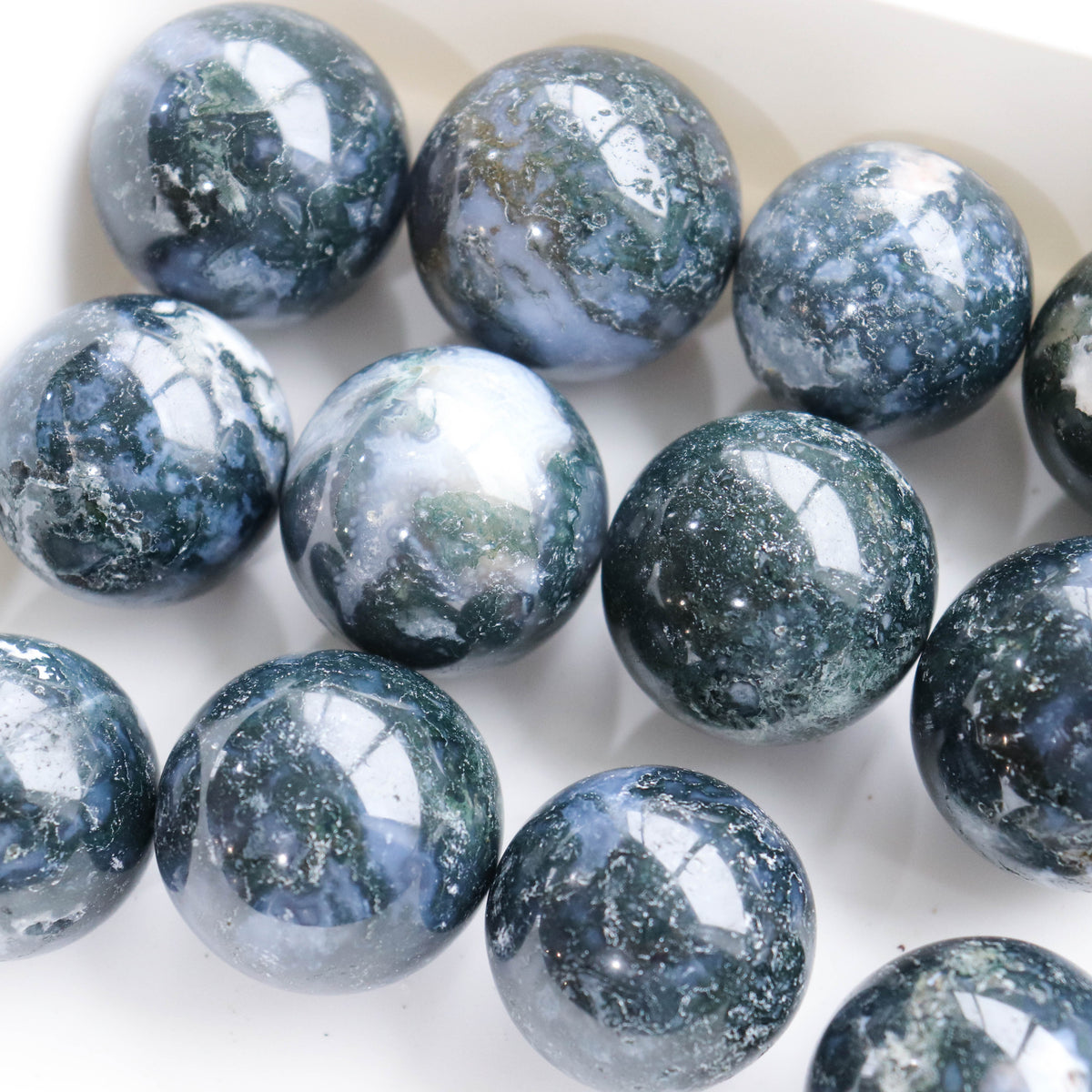 Moss Agate Mini Sphere