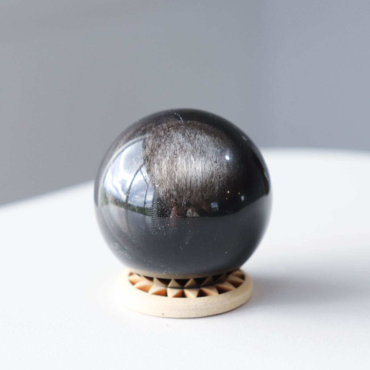 Silver Sheen Obsidian Sphere #1