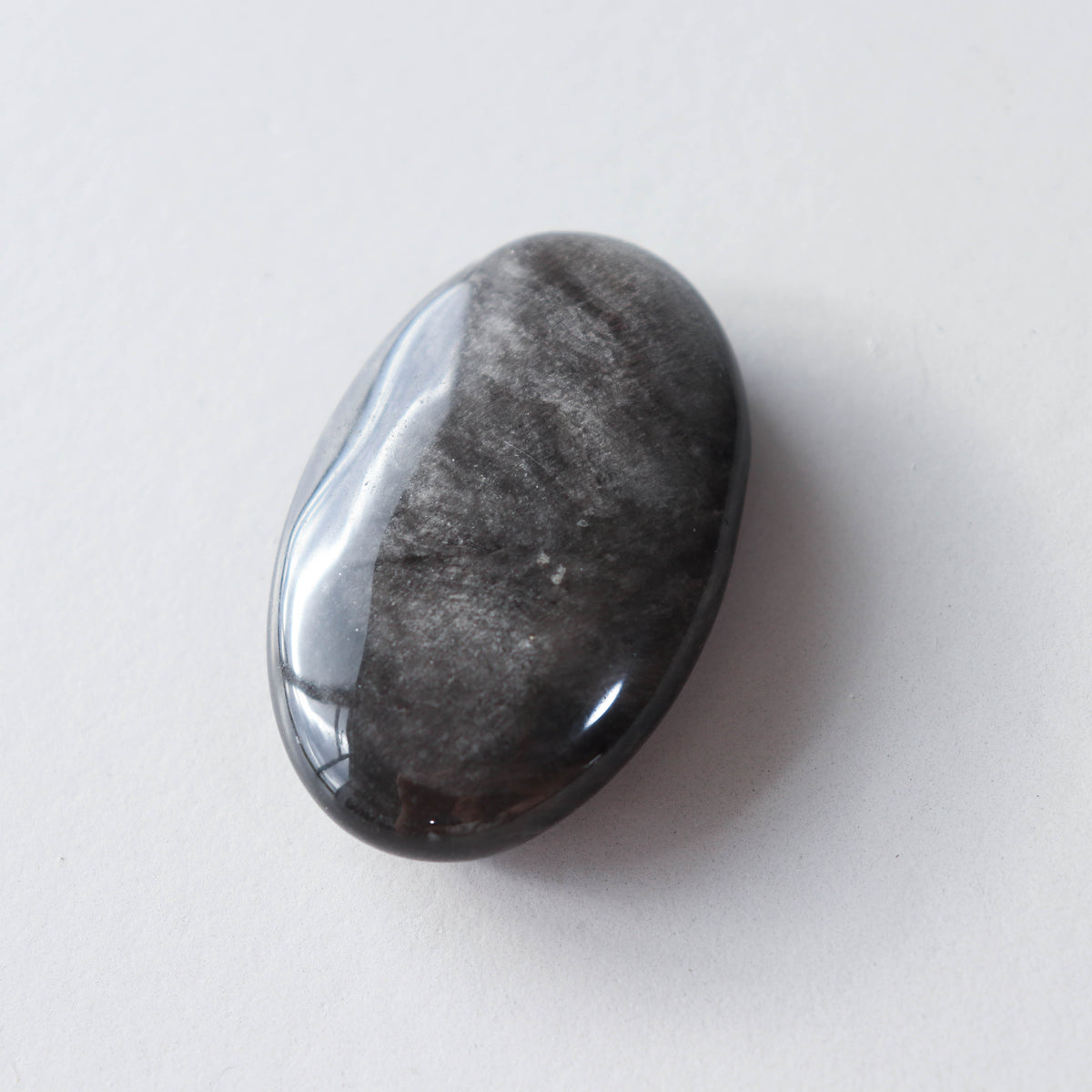 Silver Sheen Obsidian Palm #2