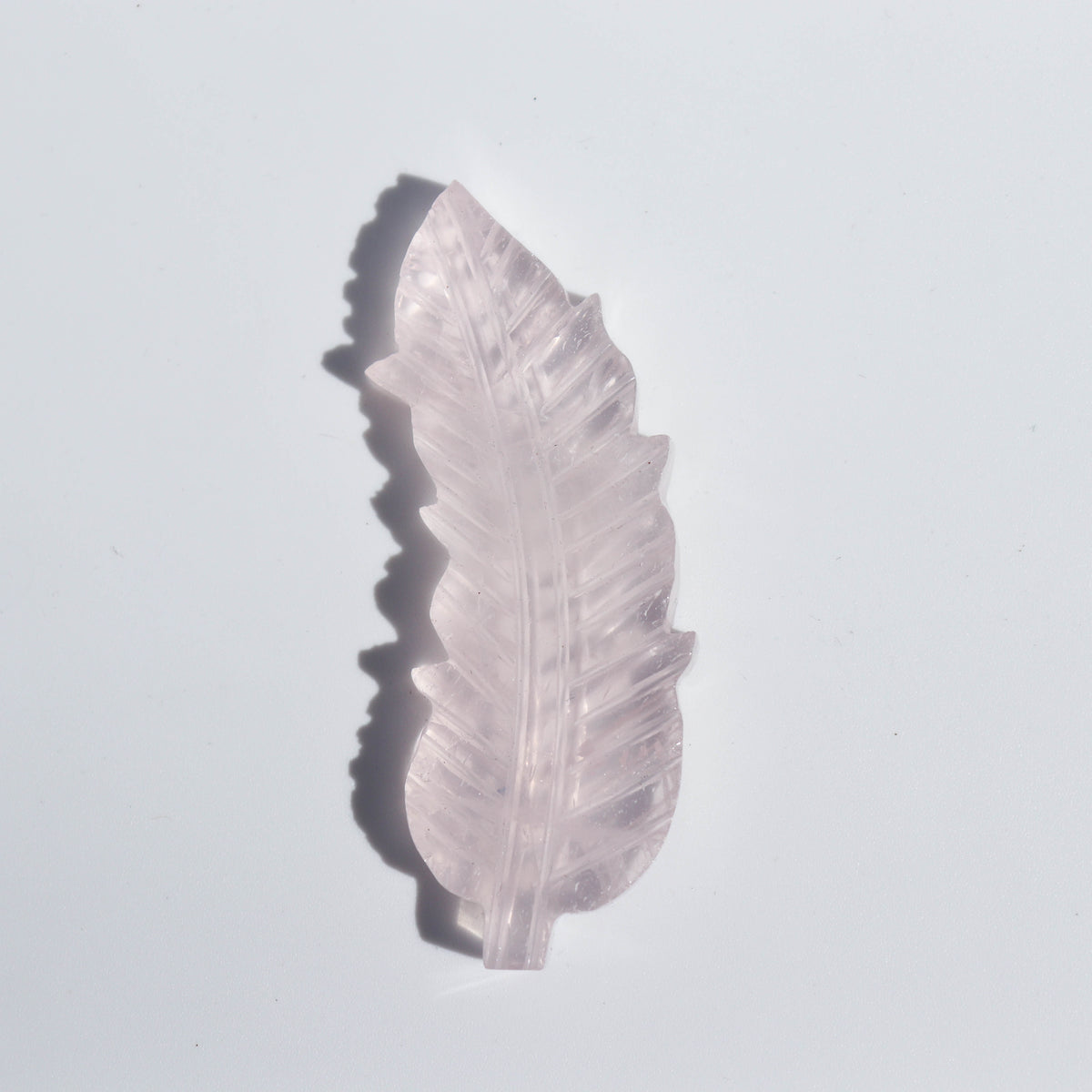 Rose Quartz Feather #2