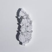Howlite Feather #1