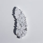 Howlite Feather #3