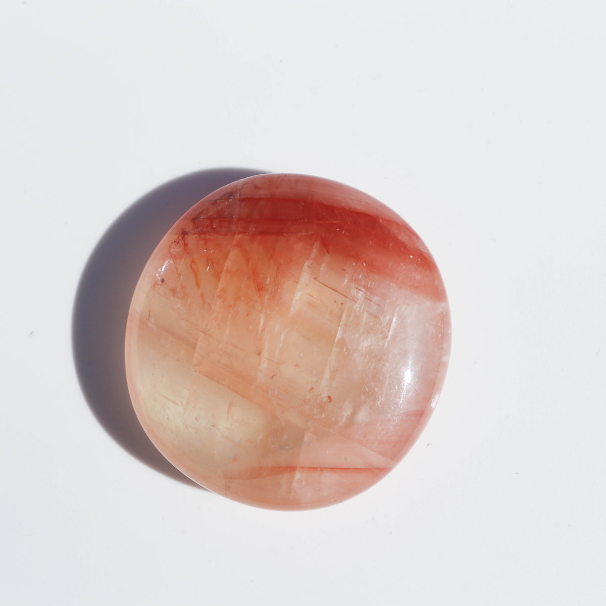 Fire Red Calcite Palm #1