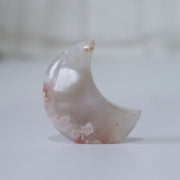 Flower Agate Standing Moon #1