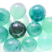 Green fluorite sphere