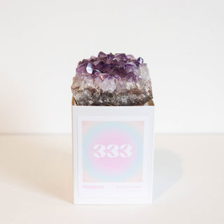 333 Angel Number Crystal Amethyst