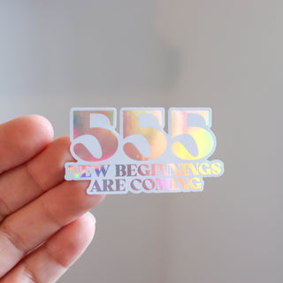 555 Angel Number Sticker