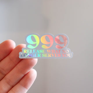 999 Angel Number Sticker