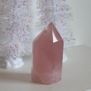 Rose Quartz Gemmy Quartz Point #02