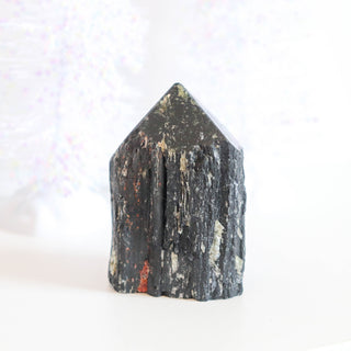 Black Tourmaline Raw Polished Point #2