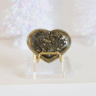 Pyrite Druzy Heart #11