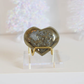 Pyrite Druzy Heart #13