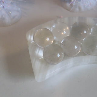 Mini Clear Quartz Spheres 15mm