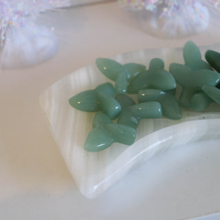 Mini Whale Tail Green Aventurine 20mm