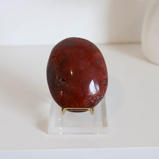 Indonesian Red Moss Agate Palm #3