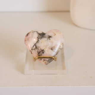 Rhodonite Mangano Calcite Heart #221