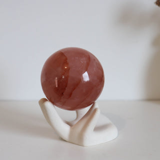 Rose Fire Quartz Sphere #1