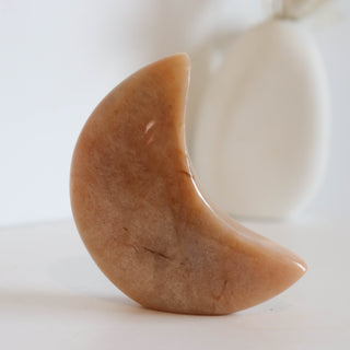 Peach Moonstone Standing Moon #2