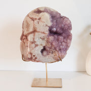 Pink Amethyst Statement Freeform On Stand #001