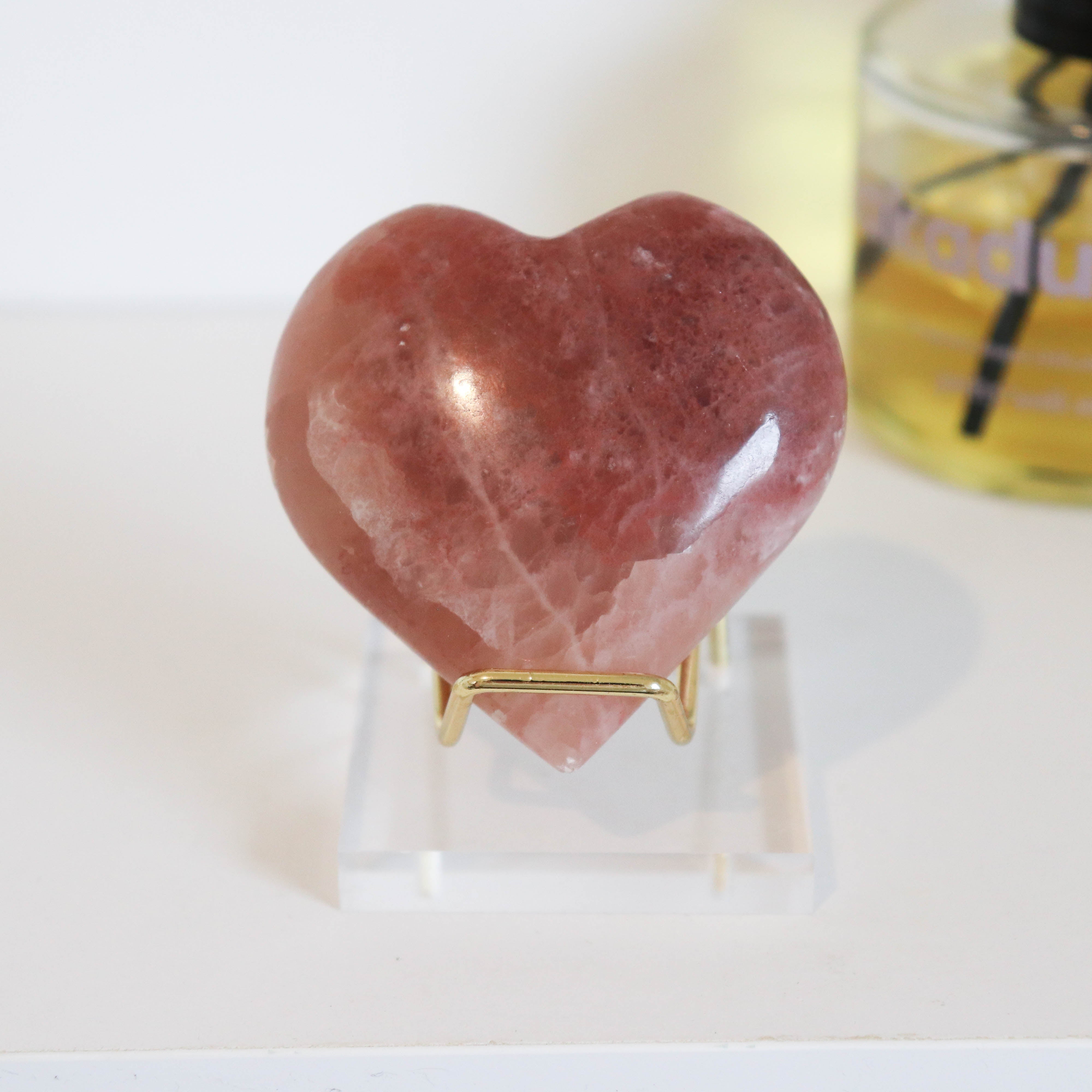 Rose Calcite Heart #1