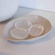 Selenite Worry Stone