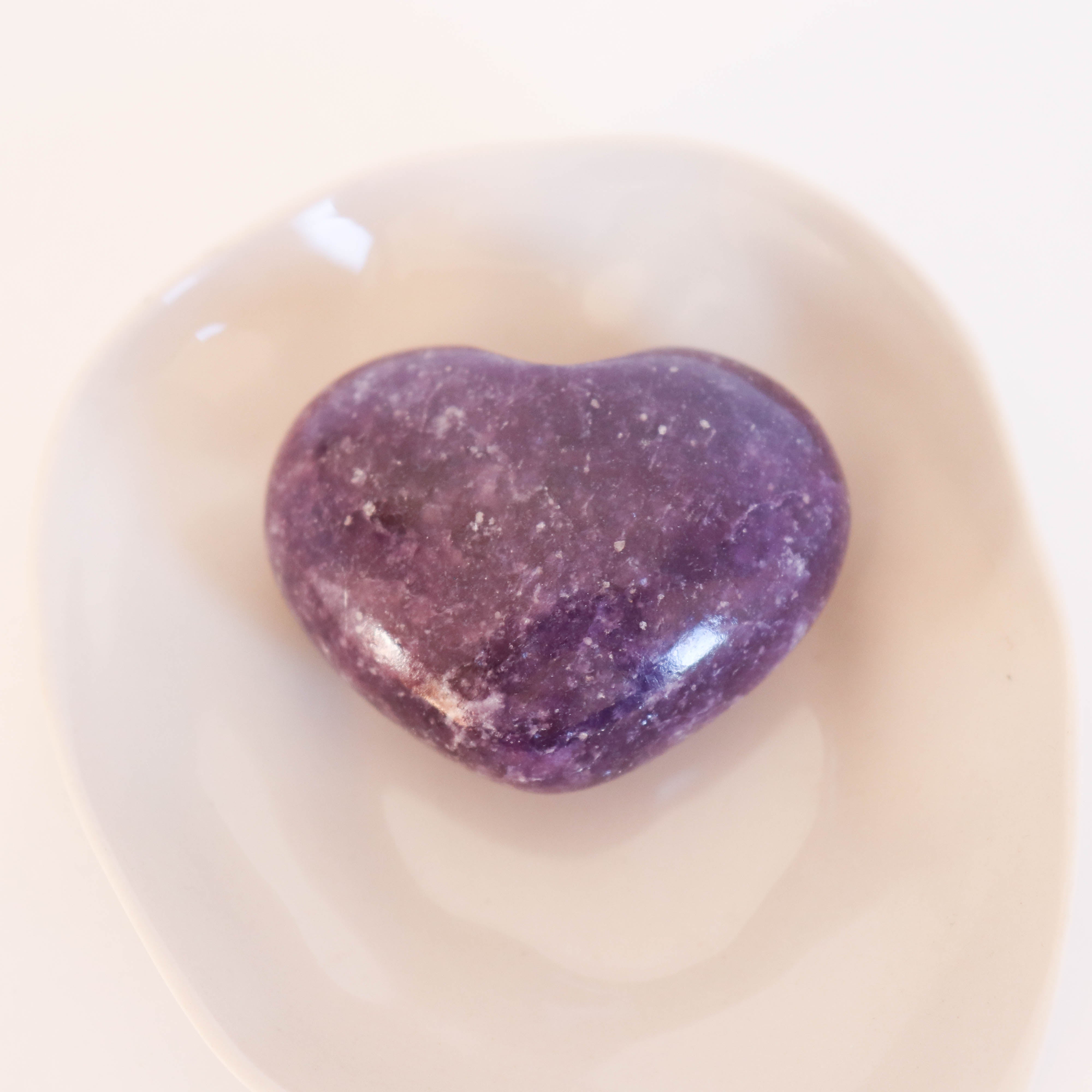 Lepidolite Heart #1